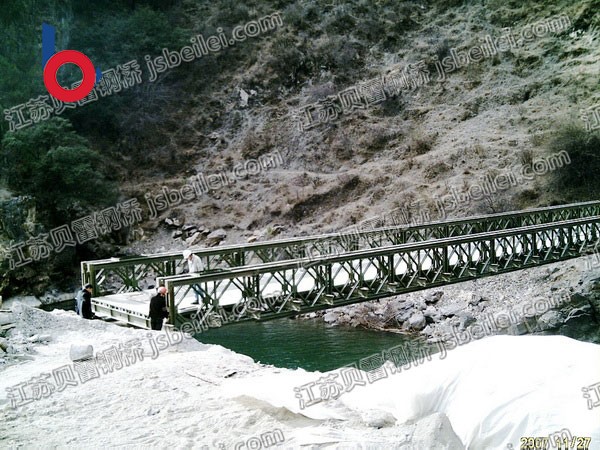 貝雷鋼橋-成都鄉城娘擁電站